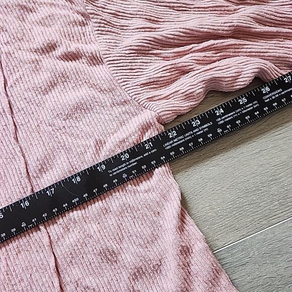 SO Hoodie L Pink Pullover Long Sleeve Sweater Soft Stretchy Knit Beach Light - Picture 5 of 7